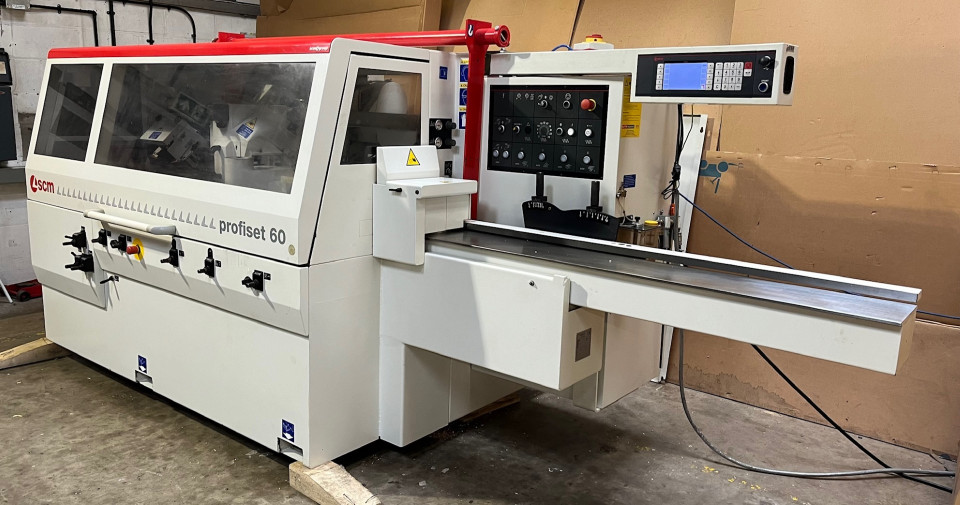 USED PROFISET 60EP  5 Head + Universal Throughfeed Moulder