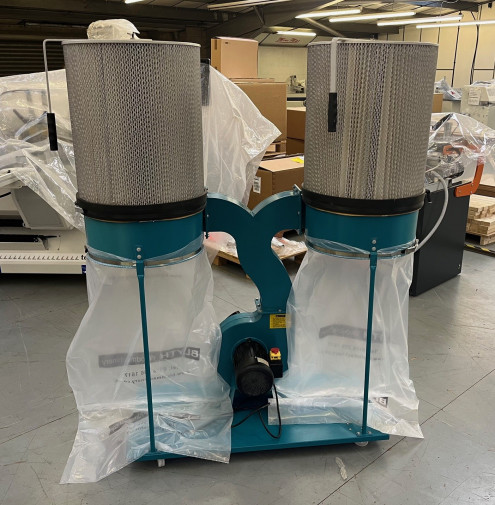 Used ITECH DC002 2 Bag Extraction Unit with Fine Filter Cannisters - 3 Phase
