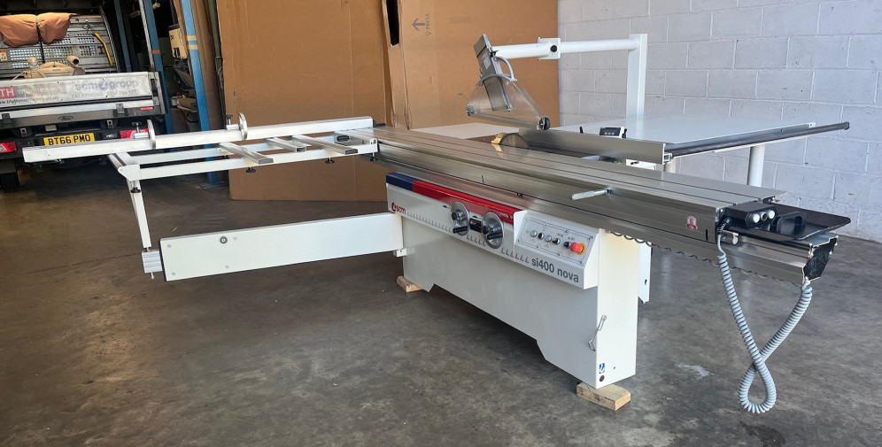  Used SCM SI400 Nova 3.2M Sliding Table Panel Saw with Scorer